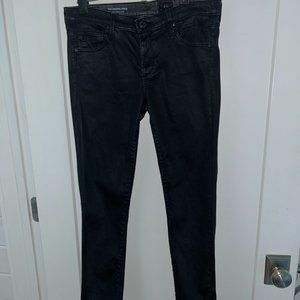 Ag Adriano Goldschmied the legging ankle faux leather jeans sz 28R EUC